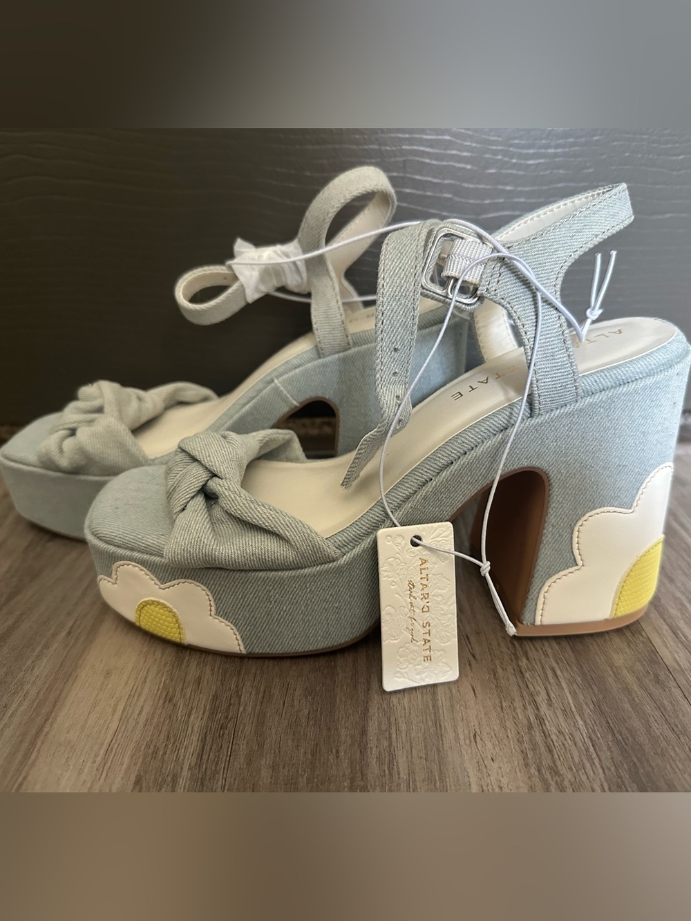 Altard State Denim Blossom Heel